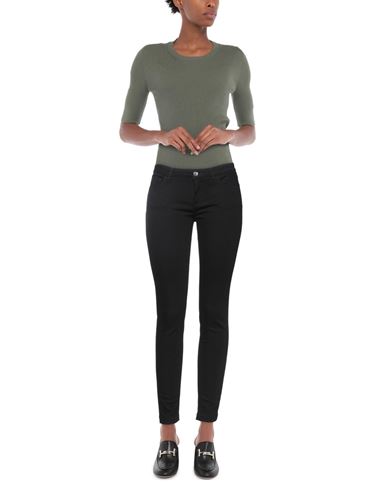 Dolce & gabbana Woman Jeans Black Size 10 Cotton, Elastane, Zamak, Calfskin
