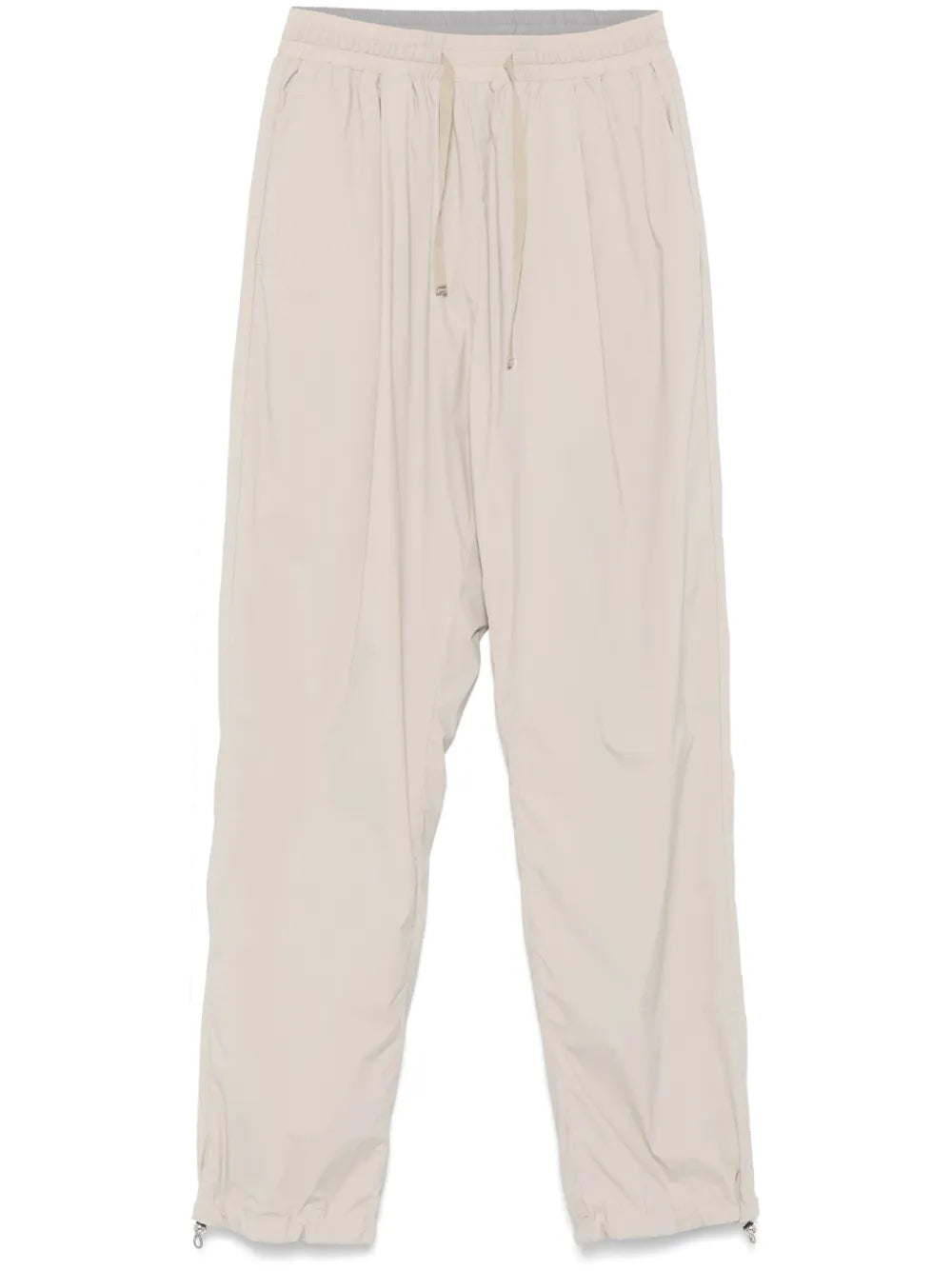 Tapered Trousers — Beige