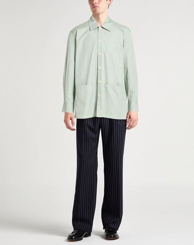 Man Shirt Sage green Size M Cotton