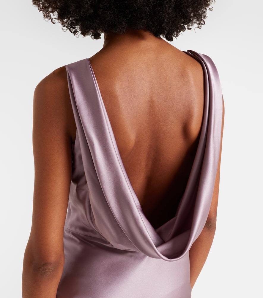 Silk-blend gown