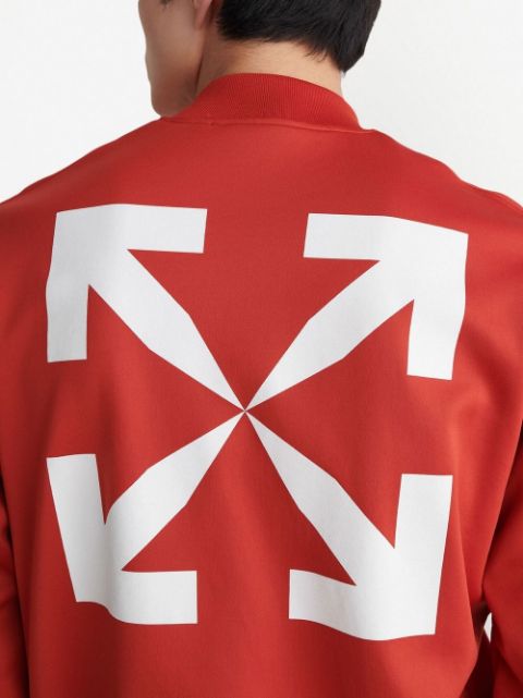 Arrows-print bomber jacket
