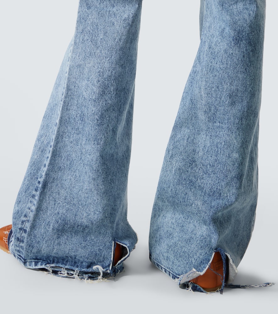 High-rise flared jeans
