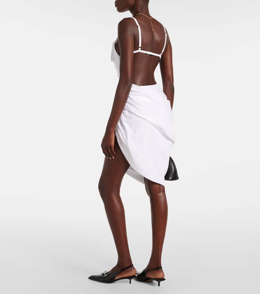 La Robe Saudade draped minidress
