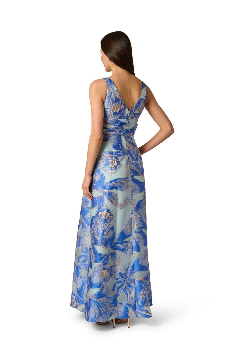 Adrianna Papell Women's Floral Organza Gown