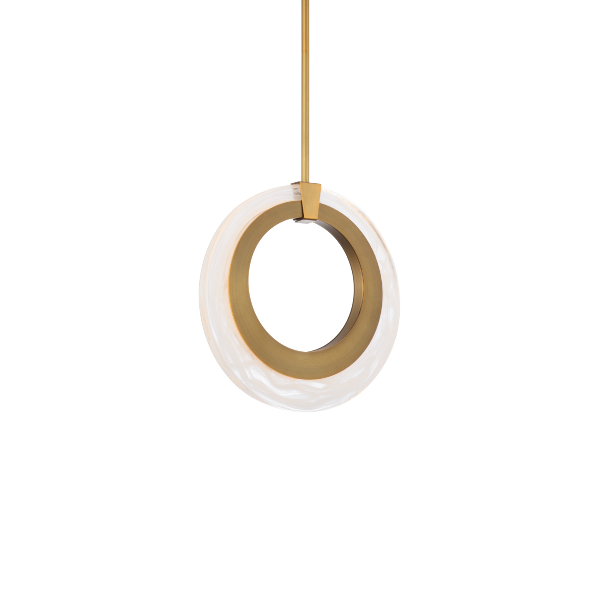 Aged Brass LED Chandelier from the Serenity Collection