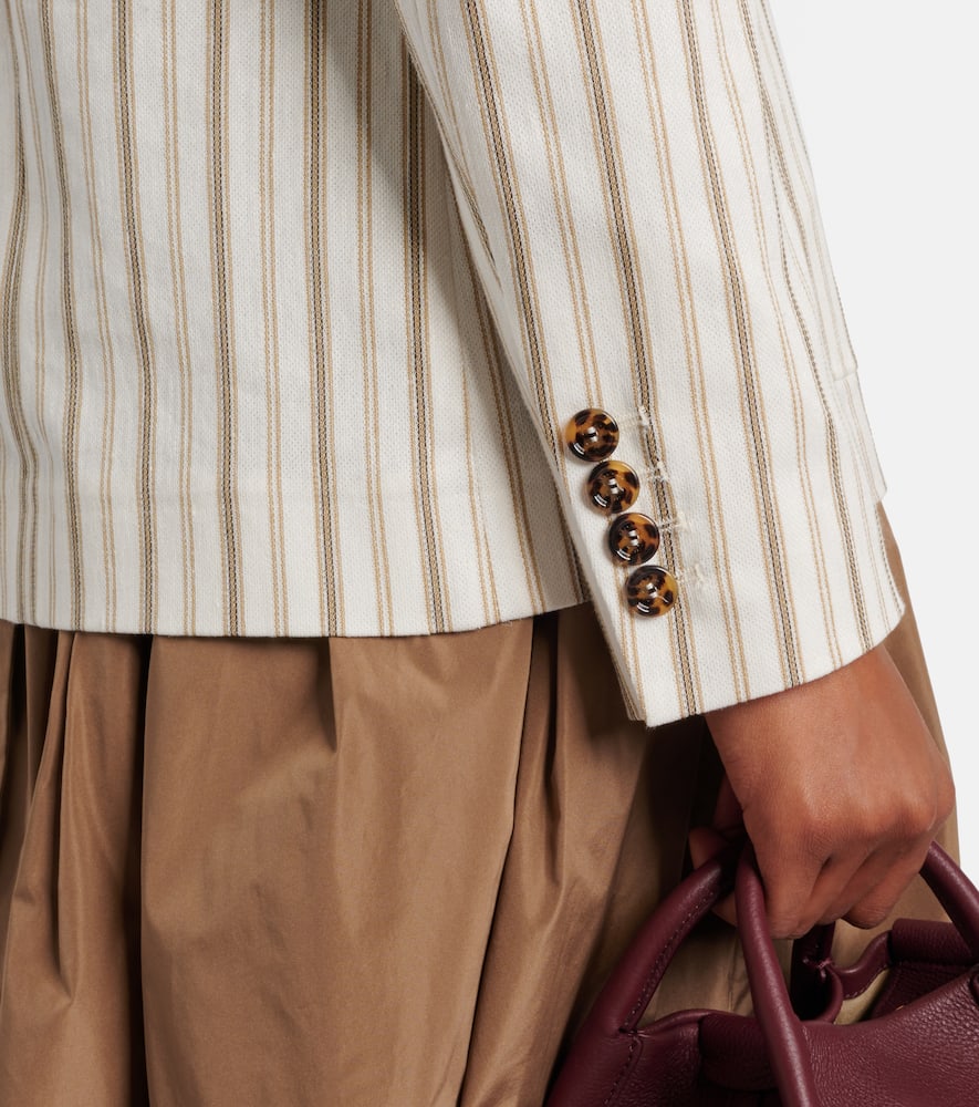 Pensile cotton and linen blazer