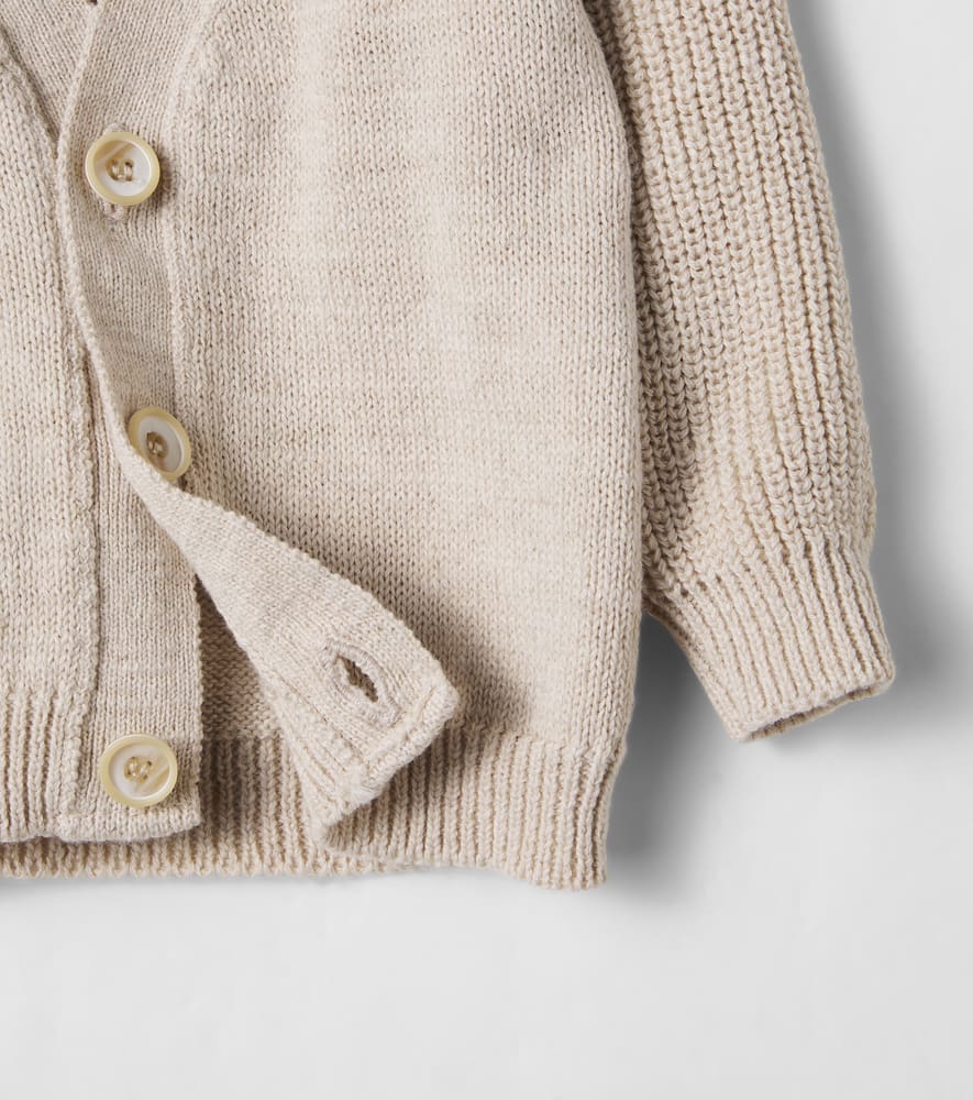 Baby Portol cotton and linen cardigan