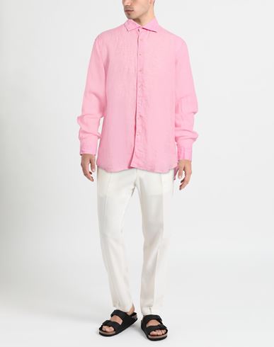 Stenströms Man Shirt Pink Size S Linen