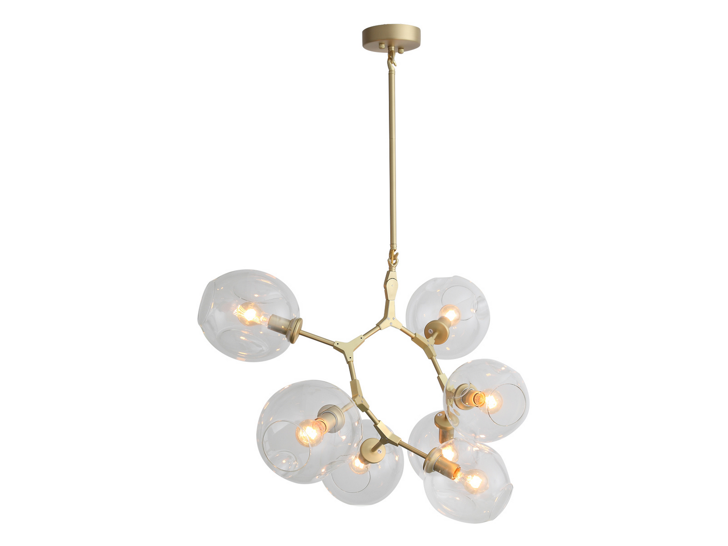 Fairfax 7-Light Chandelier in Brushed Bra