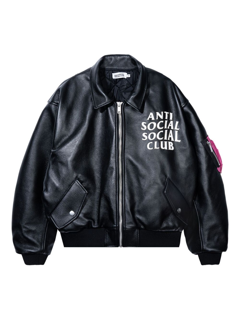 Logo-print bomber jacket - Black