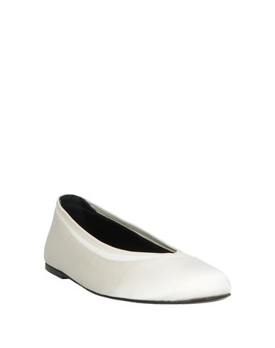 Woman Ballet flats Ivory Size 6 Viscose, Silk