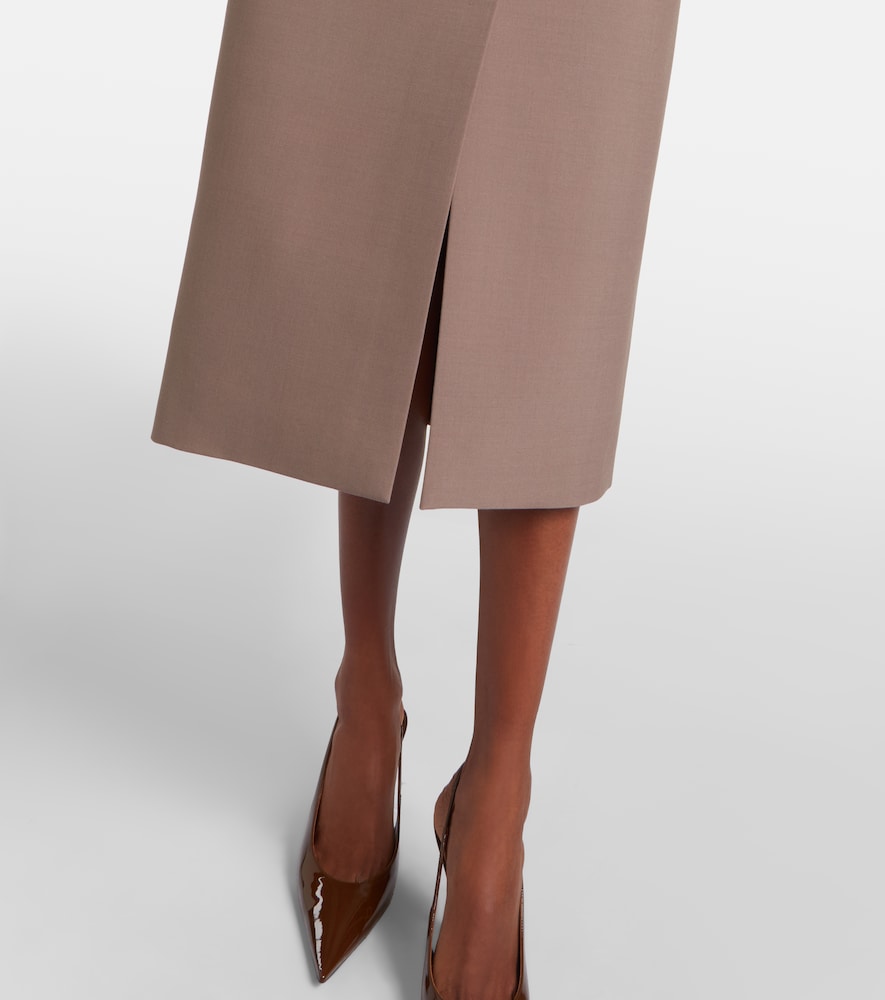 High-rise pencil skirt