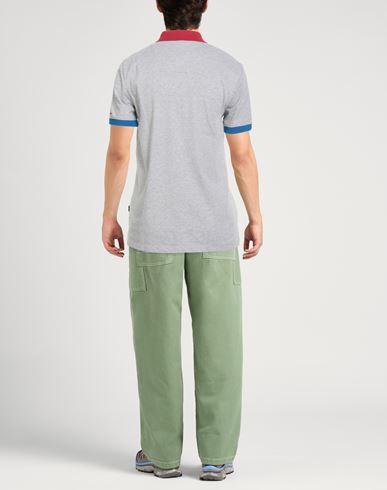 Man Polo shirt Light grey Size L Cotton, Elastane