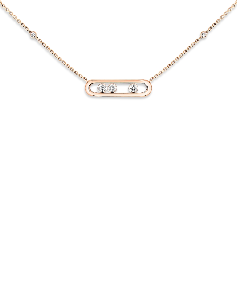 Diamond Baby Move Necklace in 18K Gold, 17.7, 0.14 tcw