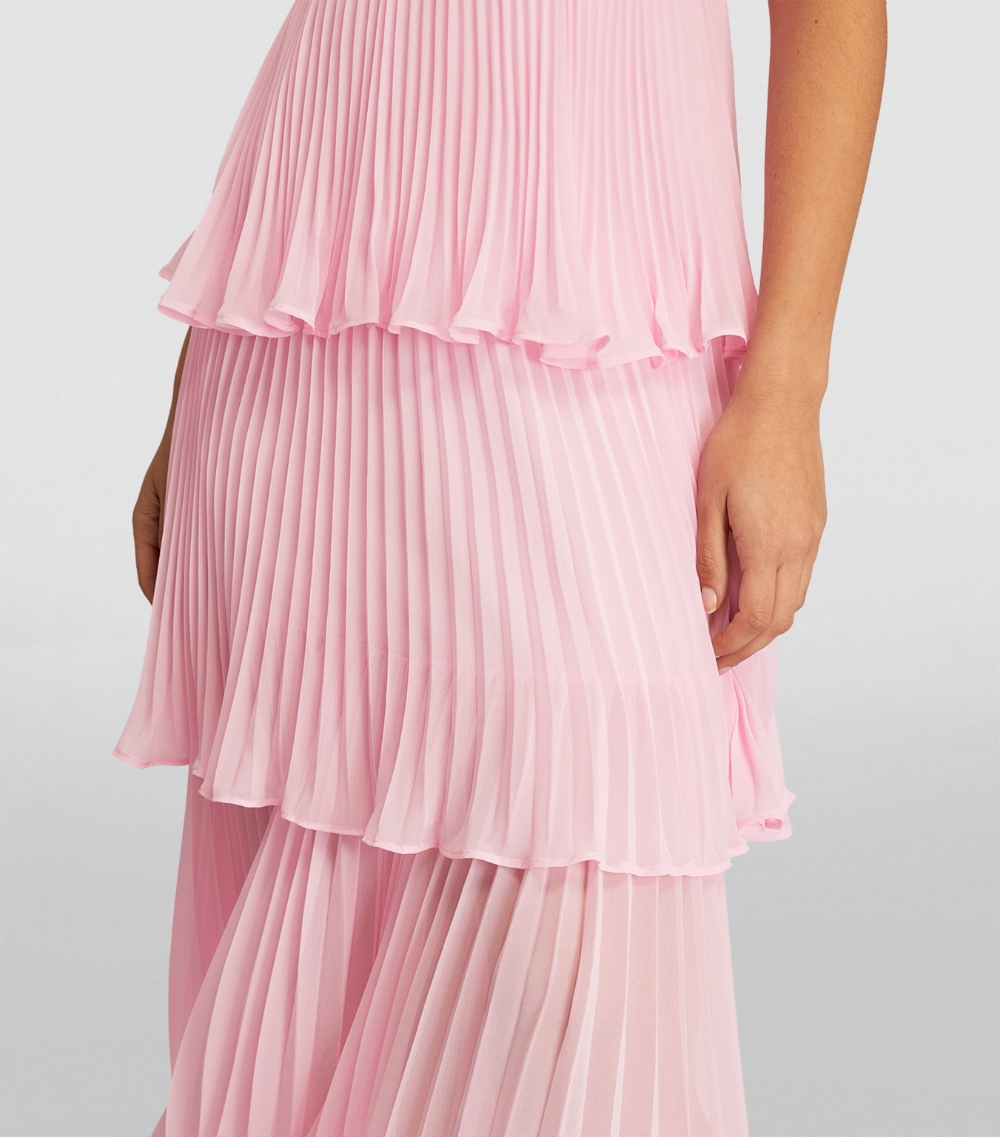 Chiffon Tiered Midi Dress
