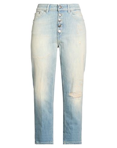 Woman Jeans Blue Size 28 Cotton, Elastomultiester