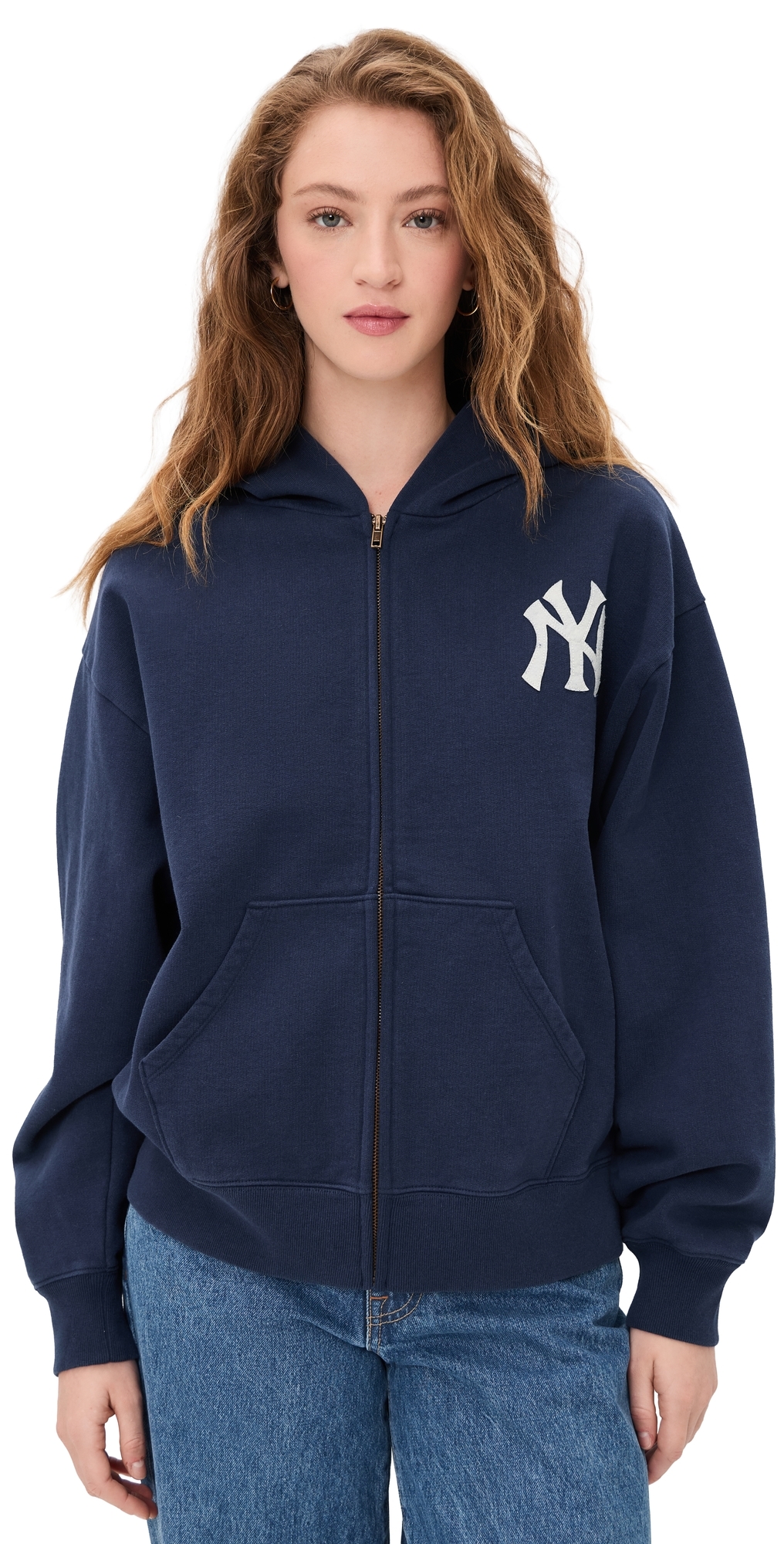 Heritage Yankees Zip Hoodie Dark Navy