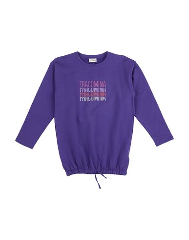 Kid Girl Sweatshirt Purple Size 14 Cotton, Elastane