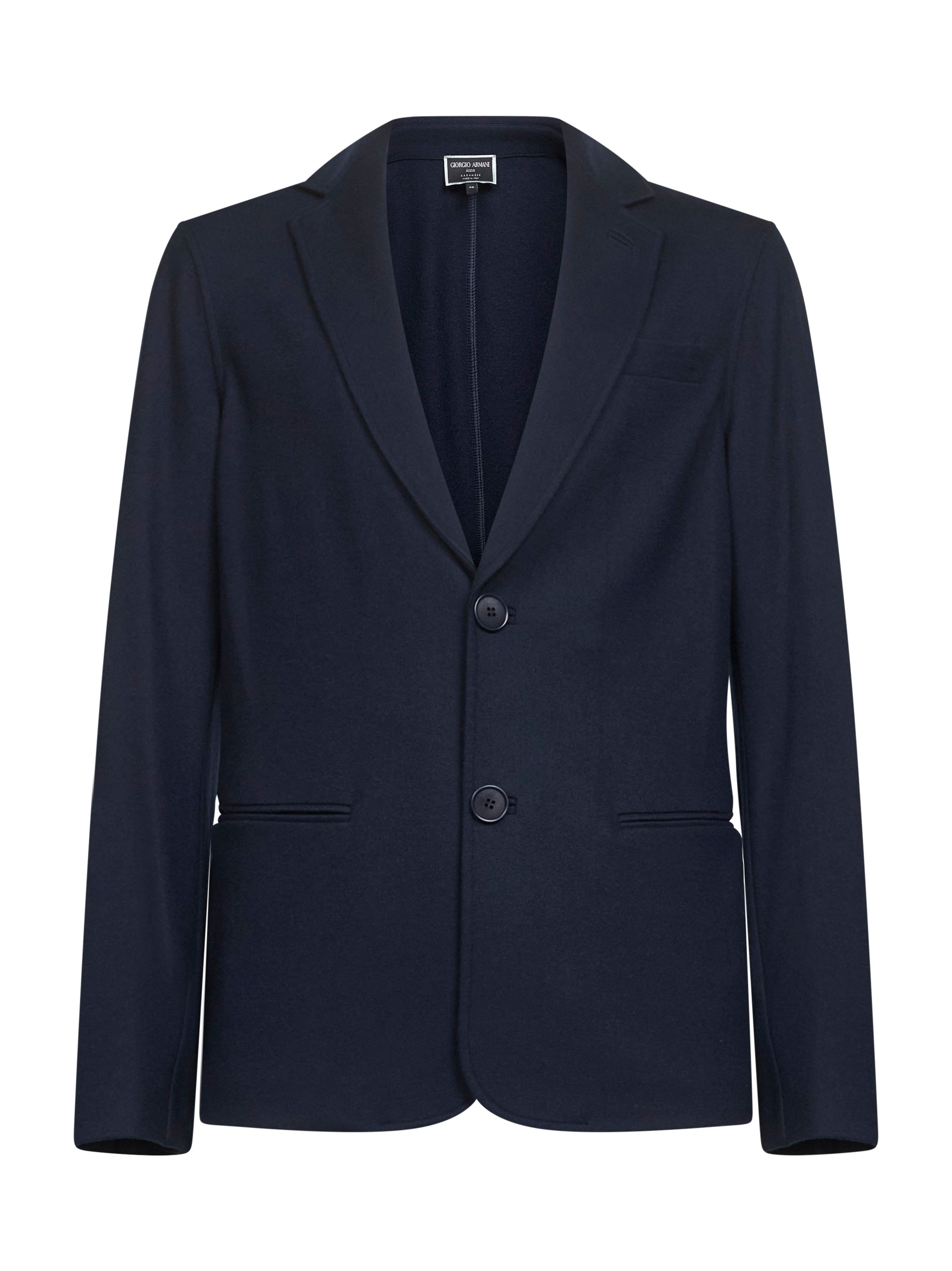 Cashmere Jersey Blazer — Navy