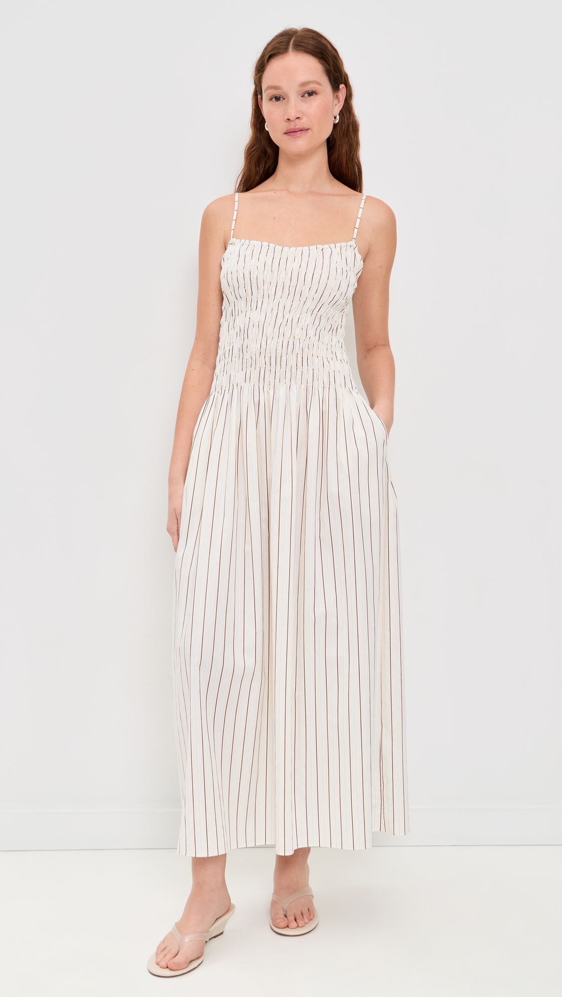 Araceli Maxi Dress Fiori Stripe Lemon
