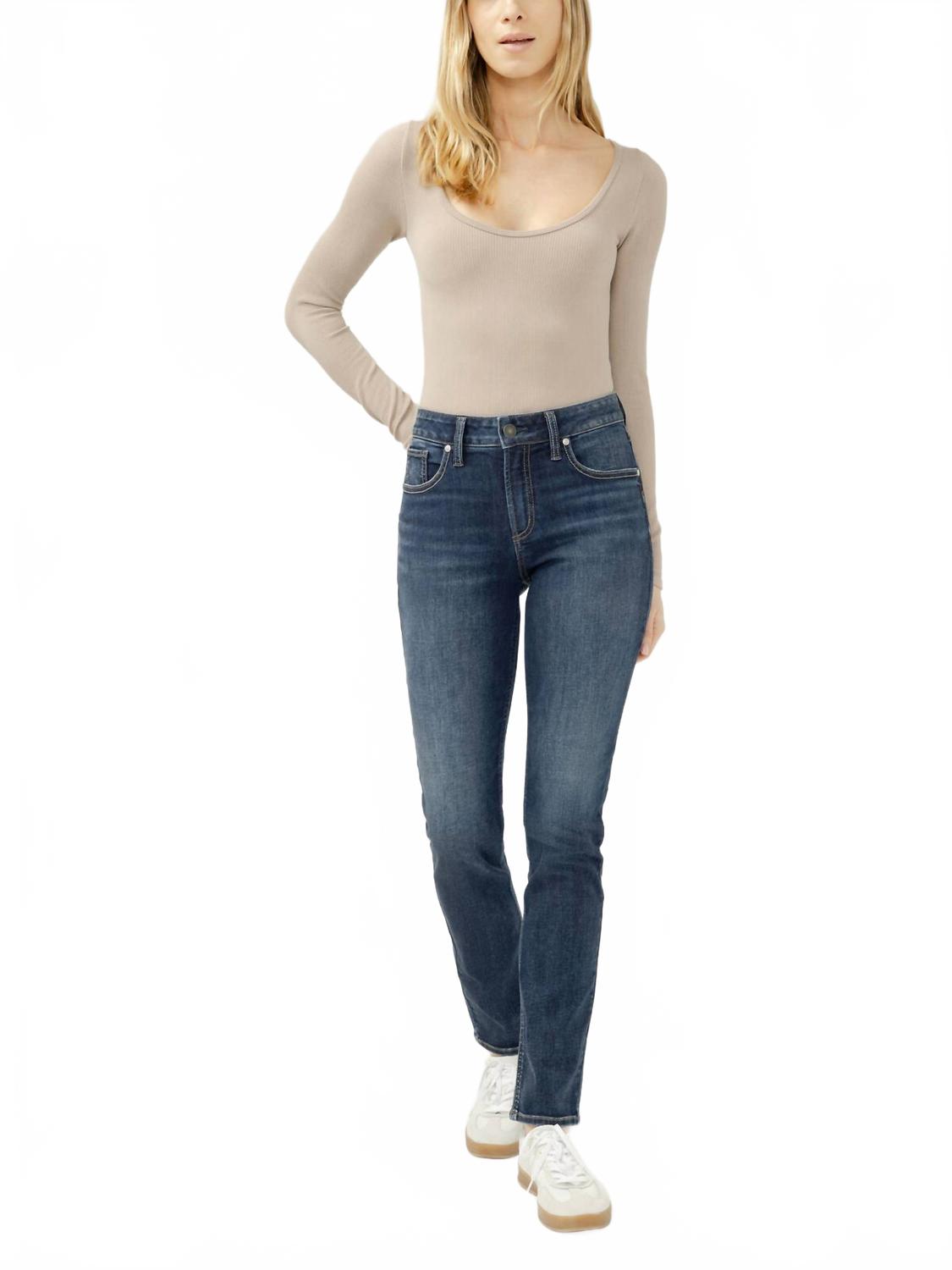 Avery High Rise Straight Leg Jeans In Maisie