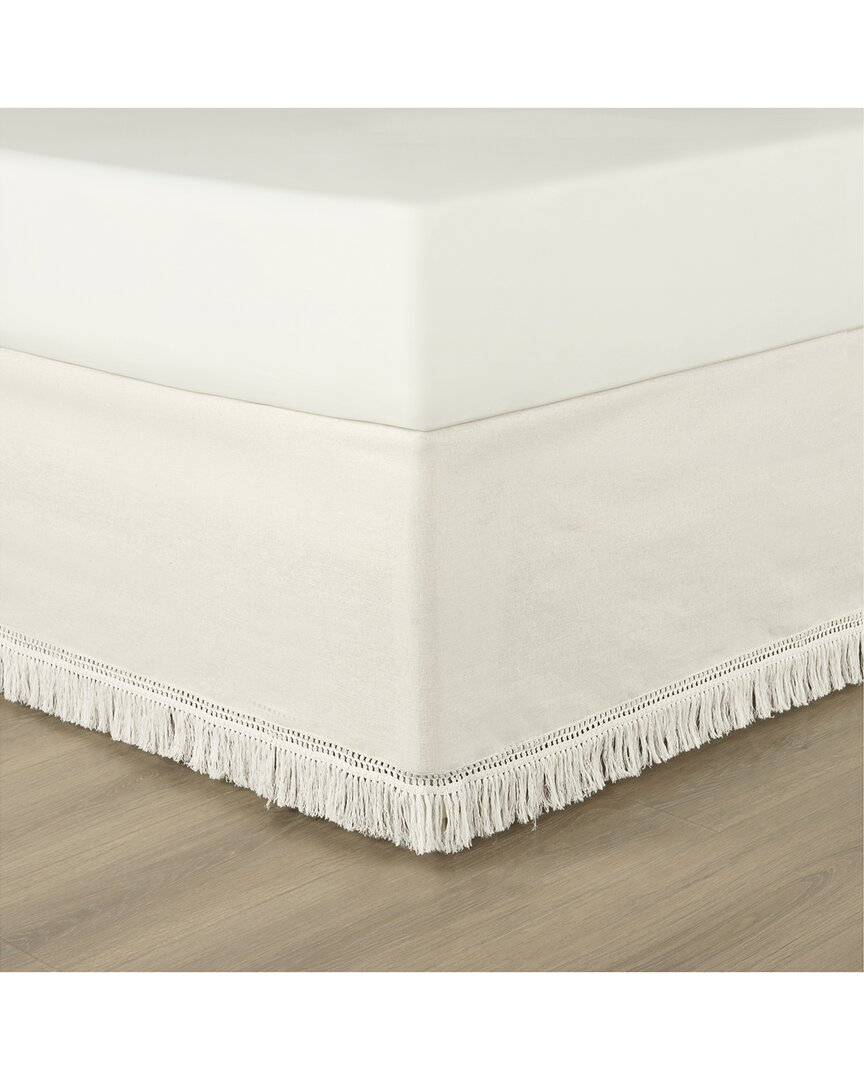 Lush Décor Boho Fringe Tailored Easy Fit Bedskirt