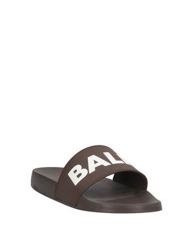 Man Sandals Dark brown Size 11 Rubber