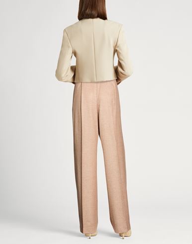 Woman Pants Beige Size 2 Wool, Viscose, Elastane