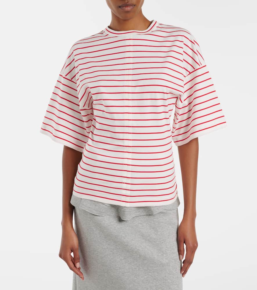 Striped cotton jersey T-shirt