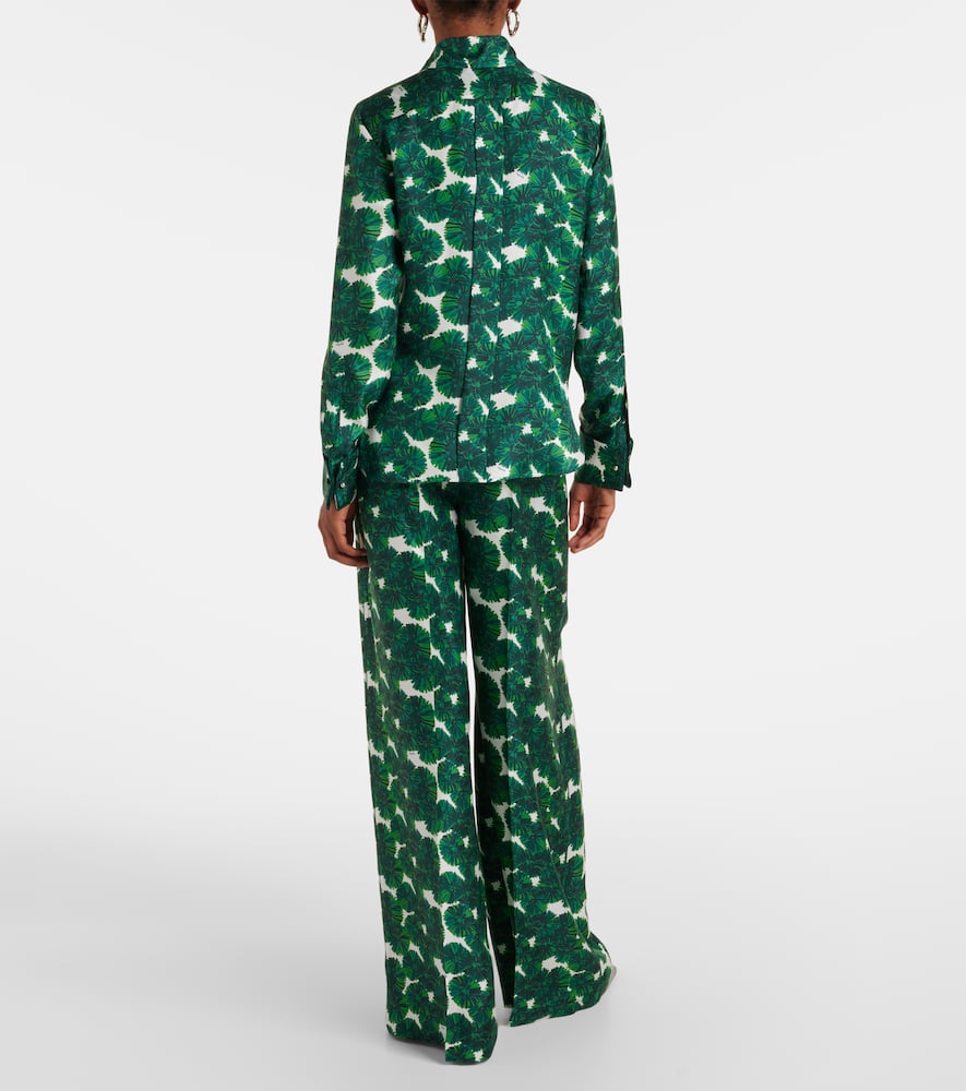 Rodesia printed silk twill shirt