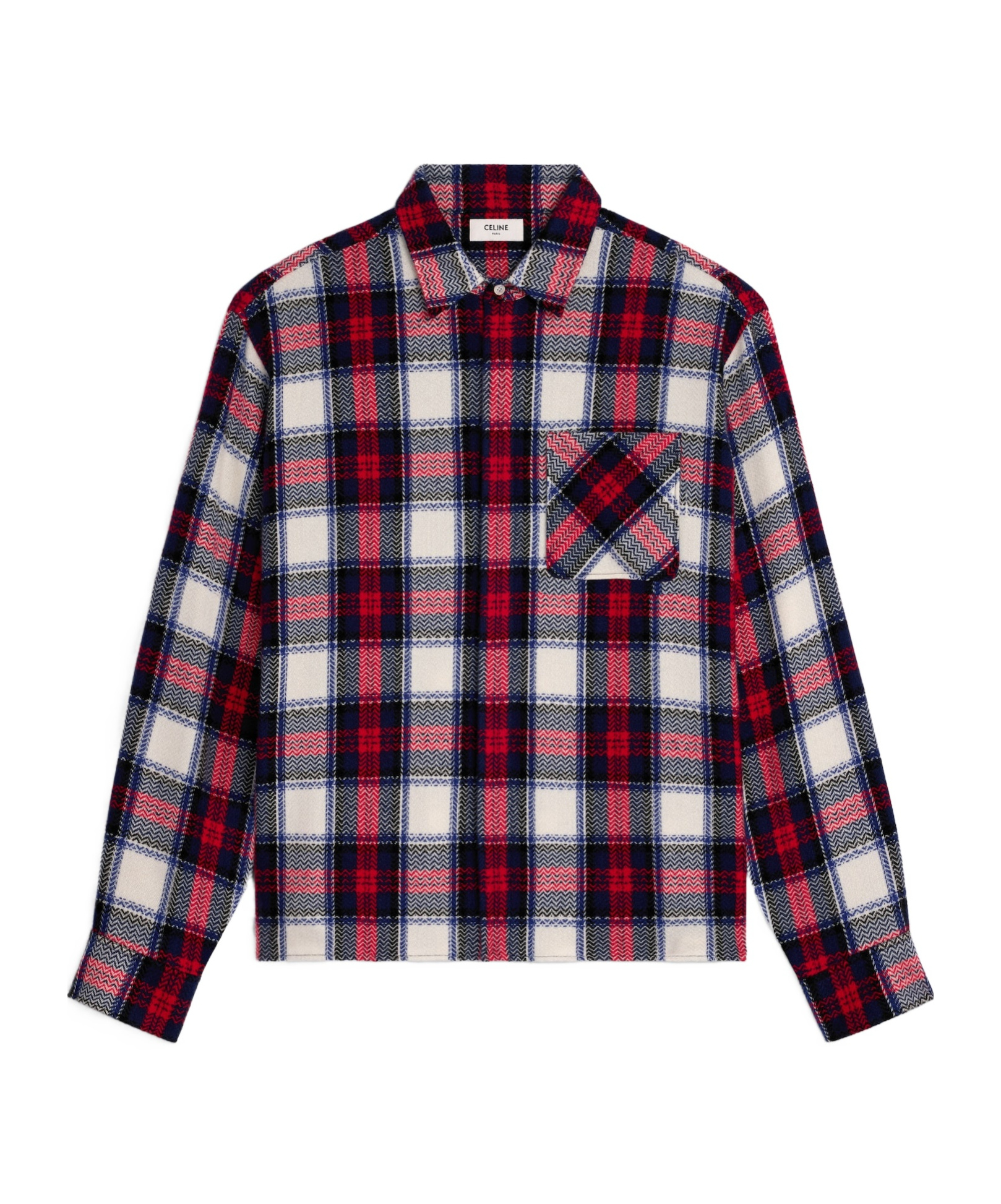 Overshirt IN checked cashmere