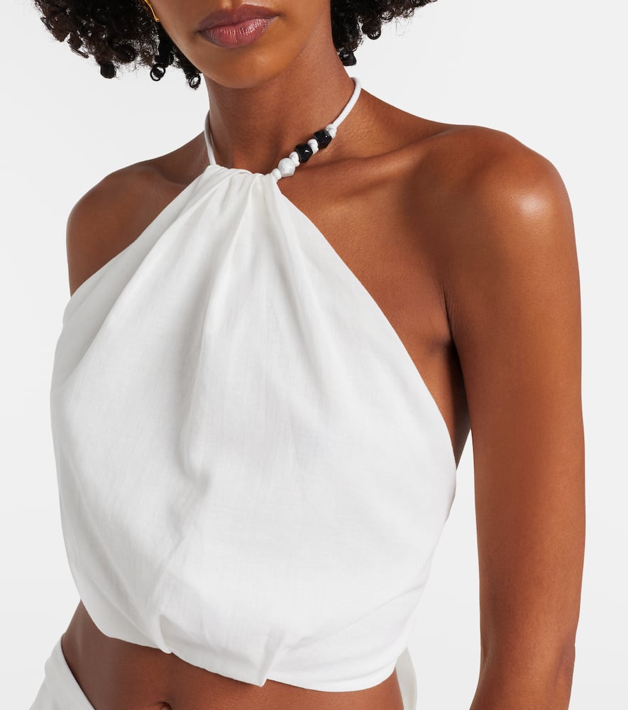 Azura halterneck cotton top