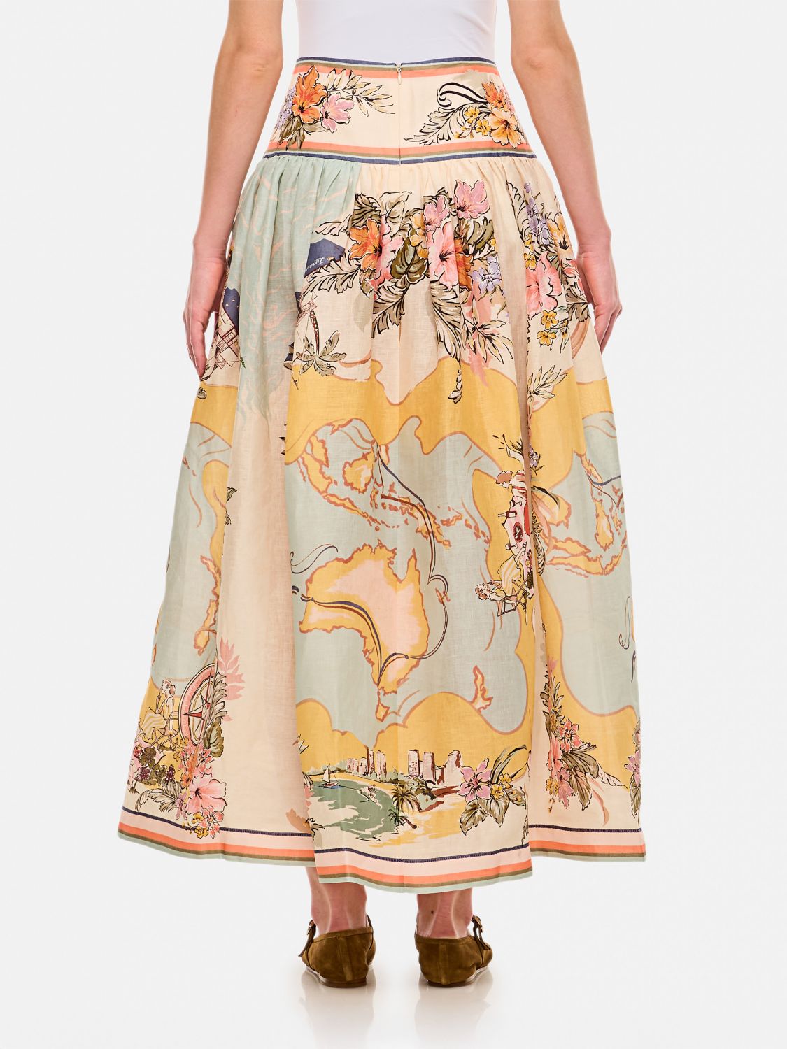 Tallow midi skirt - Neutrals