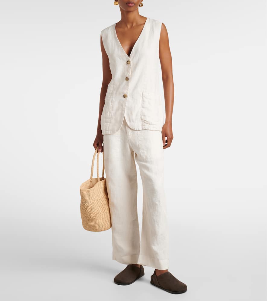 Acie linen vest