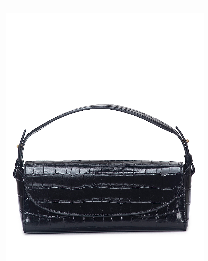 Sabrina Croc-Embossed Leather Mini Top-Handle Bag