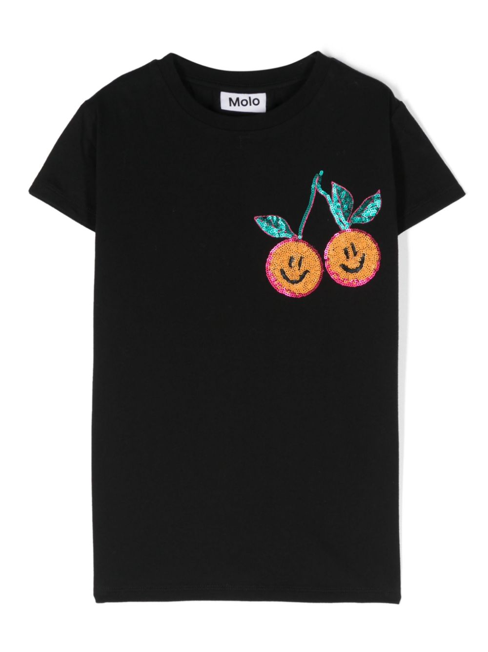 Ranva sequin-embellished T-shirt - Black