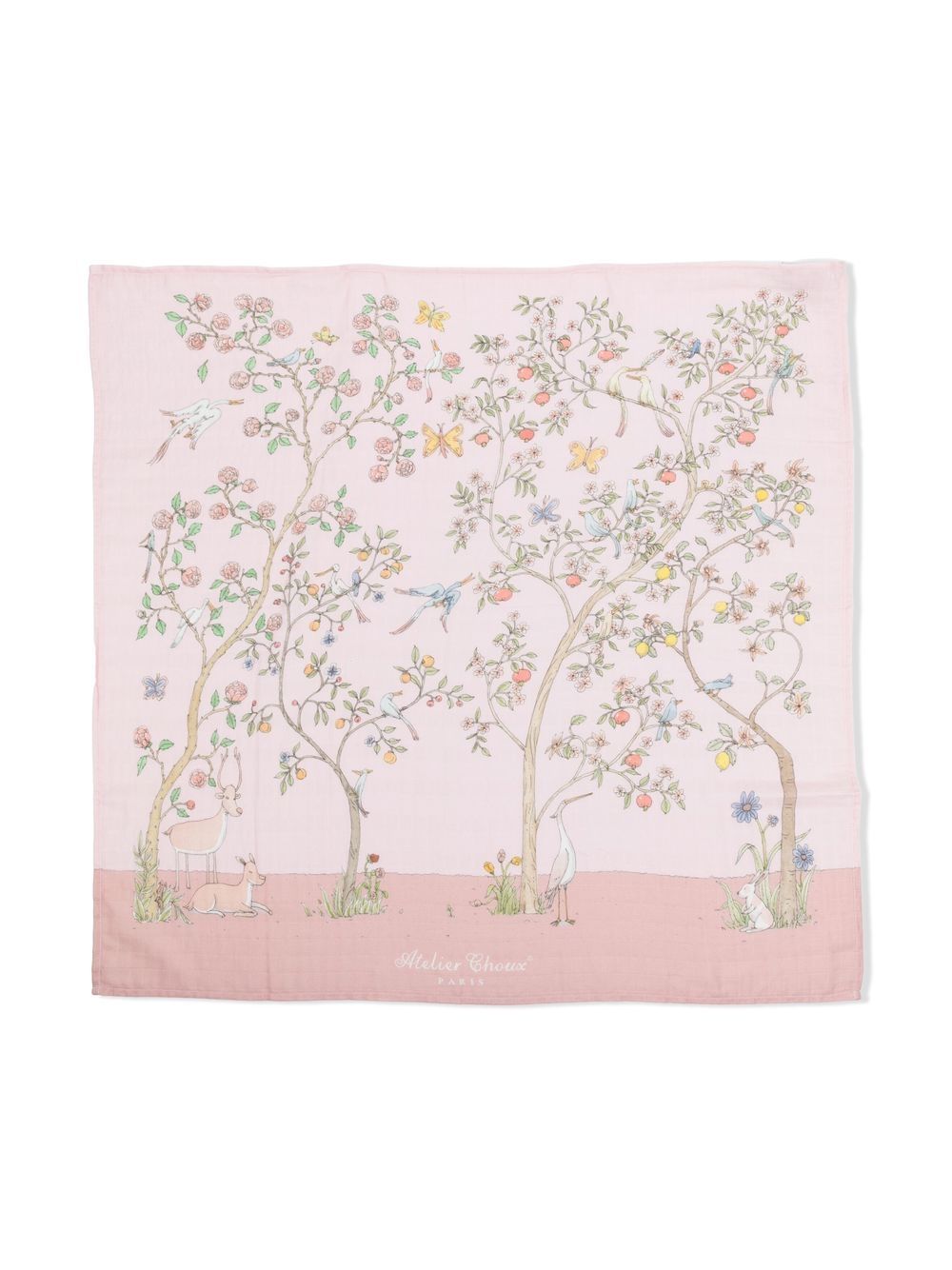 Printed cotton blanket - Pink