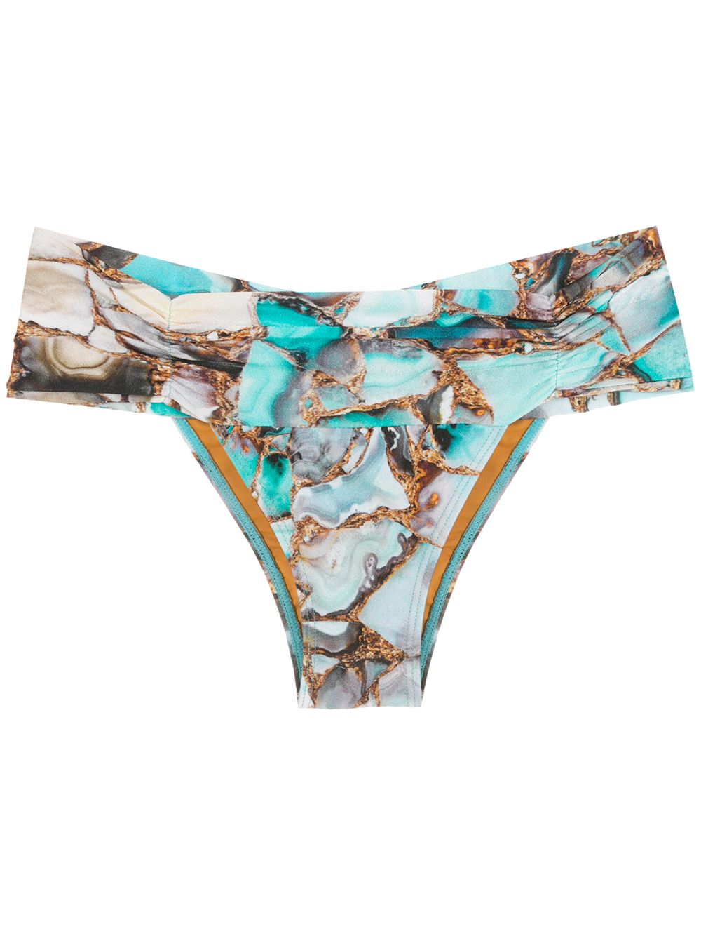 Jasper marble-print pants - Blue