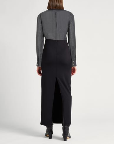 Woman Shirt Charcoal Size 3XL Virgin Wool