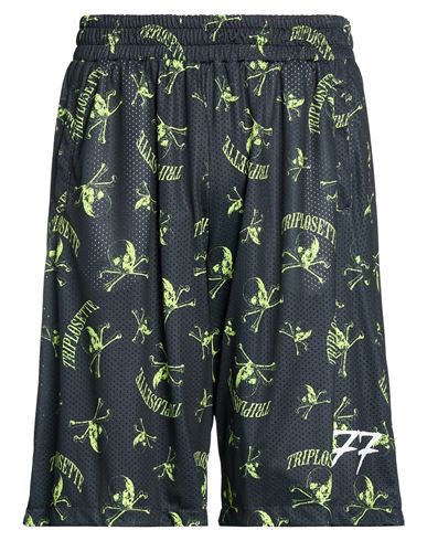 Man Shorts & Bermuda Shorts Black Size S Polyester