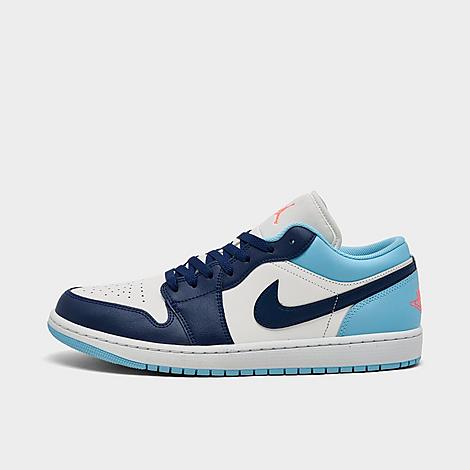 Men's Air Retro 1 Low Casual Shoes in Sail/Blue Chill/Hot Lava