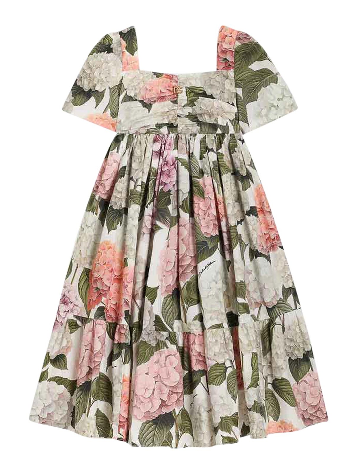Dress With Hydrangea Print