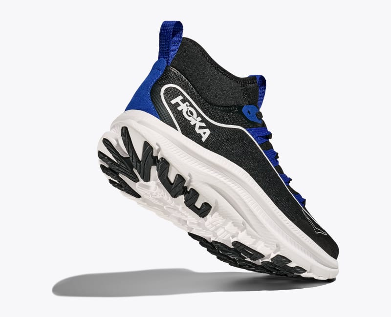 HOKA Men's Kawana Mid Shoes in Black/Ultramarine