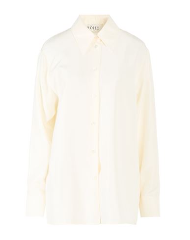 Róhe Woman Shirt Ivory Size 4 Silk