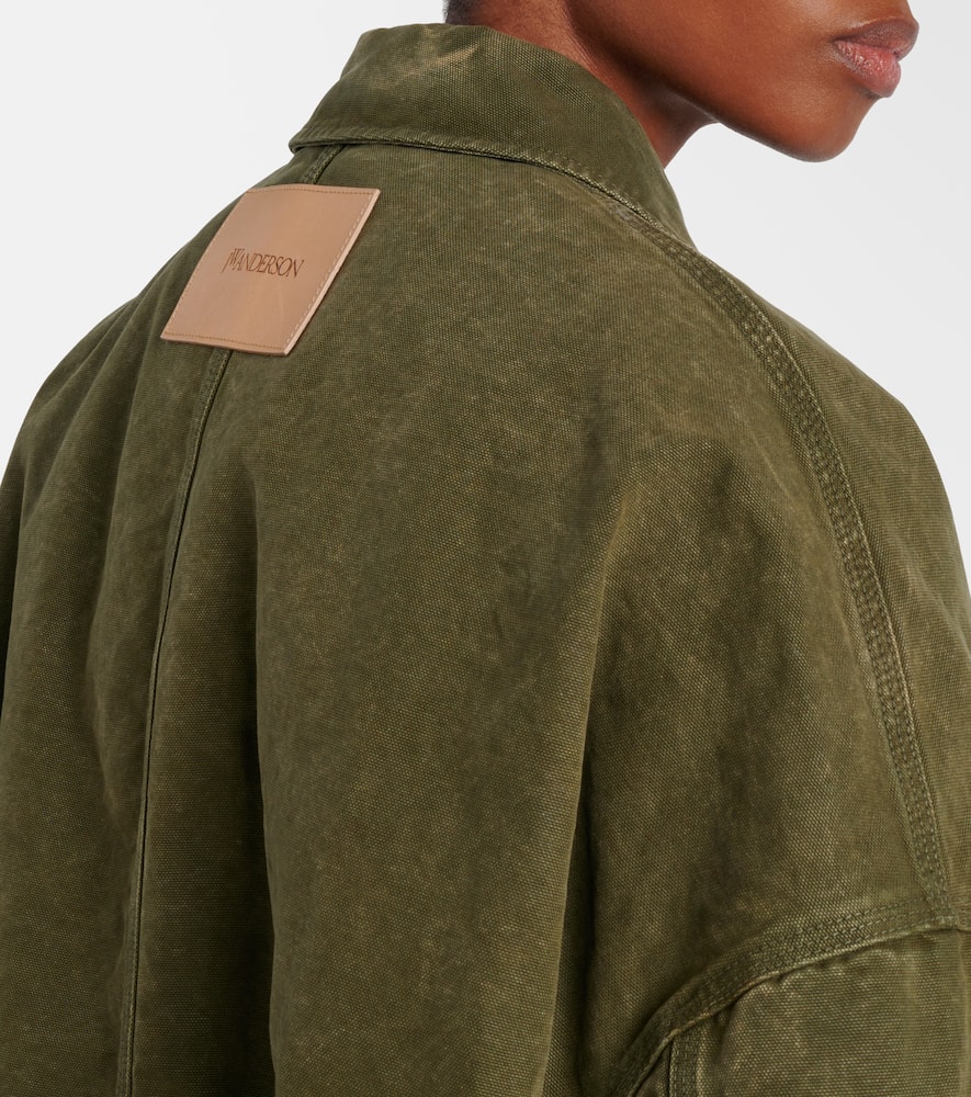 Oversized cotton bomber jacket