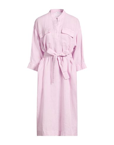 Easy Woman Midi dress Mauve Size 6 Linen