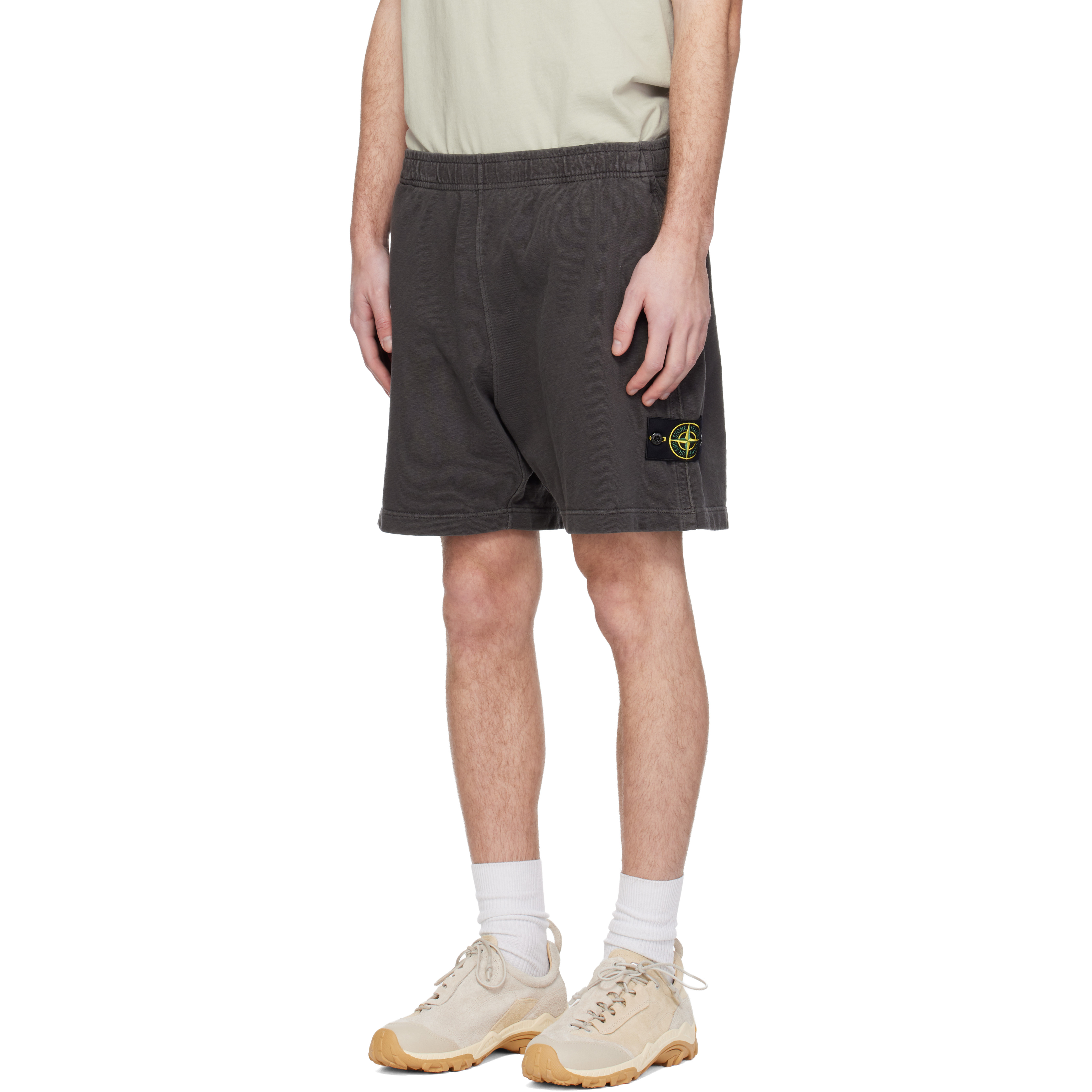 Gray 6200014 Malfilé Fleece Old Effect Shorts