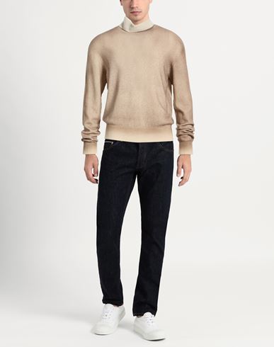 Man Turtleneck Beige Size 42 Cashmere