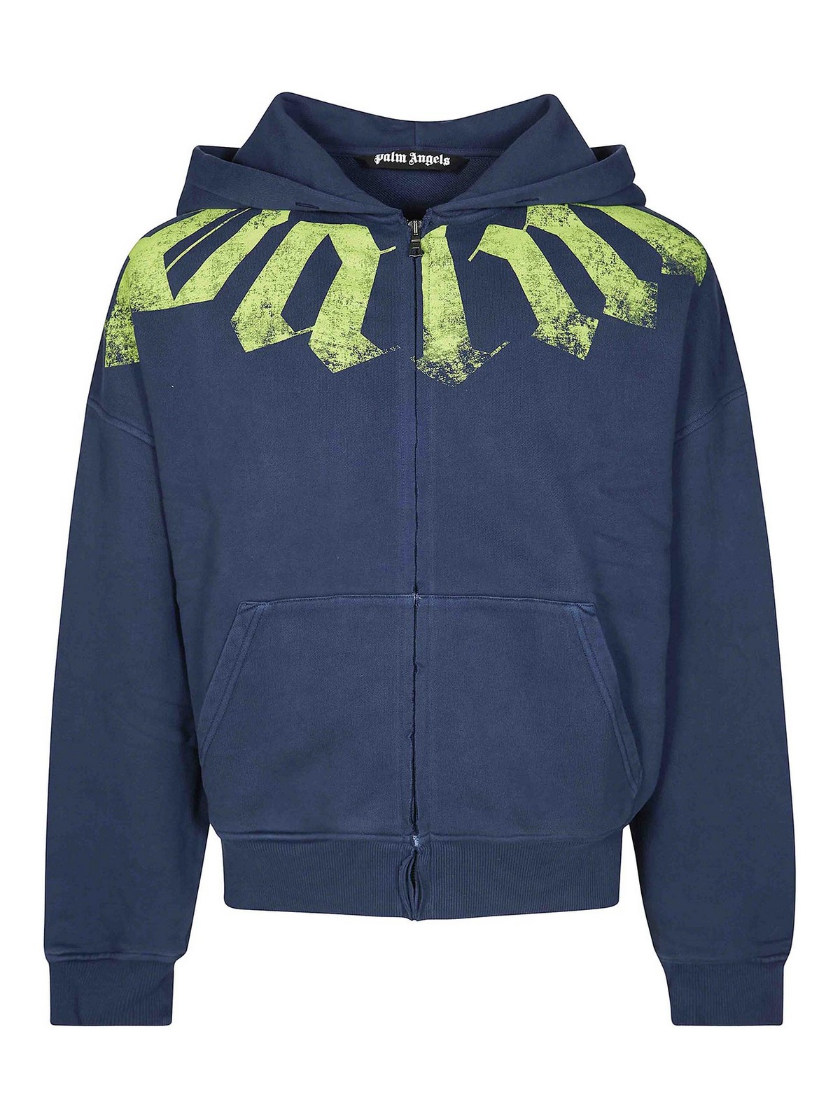 Big Neck Logo Zip Loose Hoody