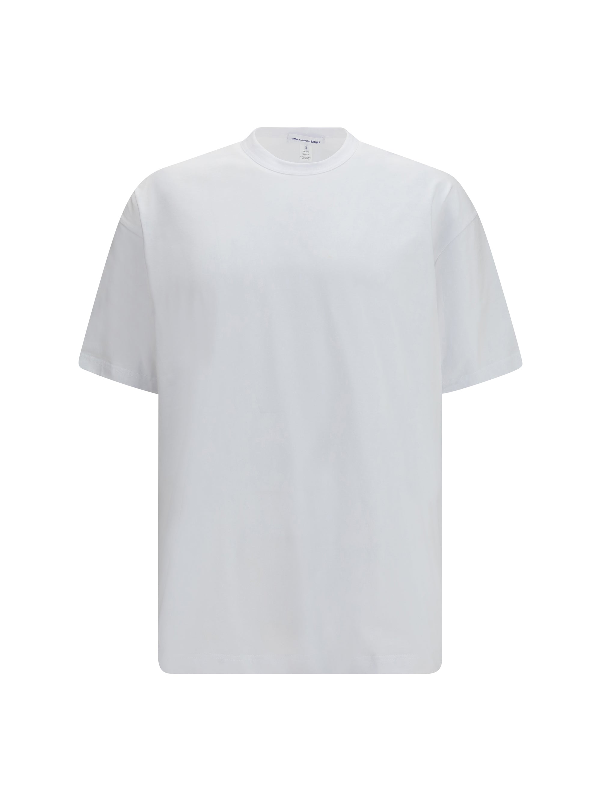 Oversized Crewneck Cotton T-Shirt — White